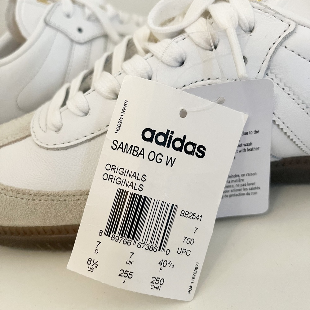 Adidas Samba OG White Sz 8.5 - Picture 8 of 8
